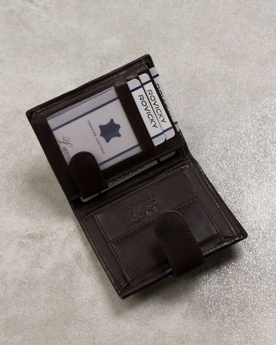 elegancki, skórzany portfel męski na zatrzask - always wild