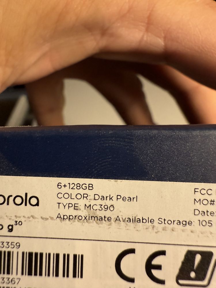 Motorola g30 6giga 128