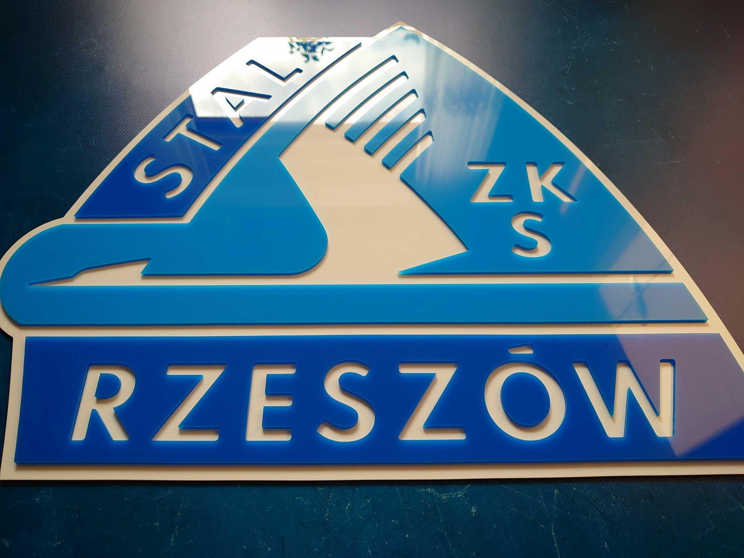 Stal Rzeszów herb szyld na ścianę prezent urodzinowy dla chłopaka męża