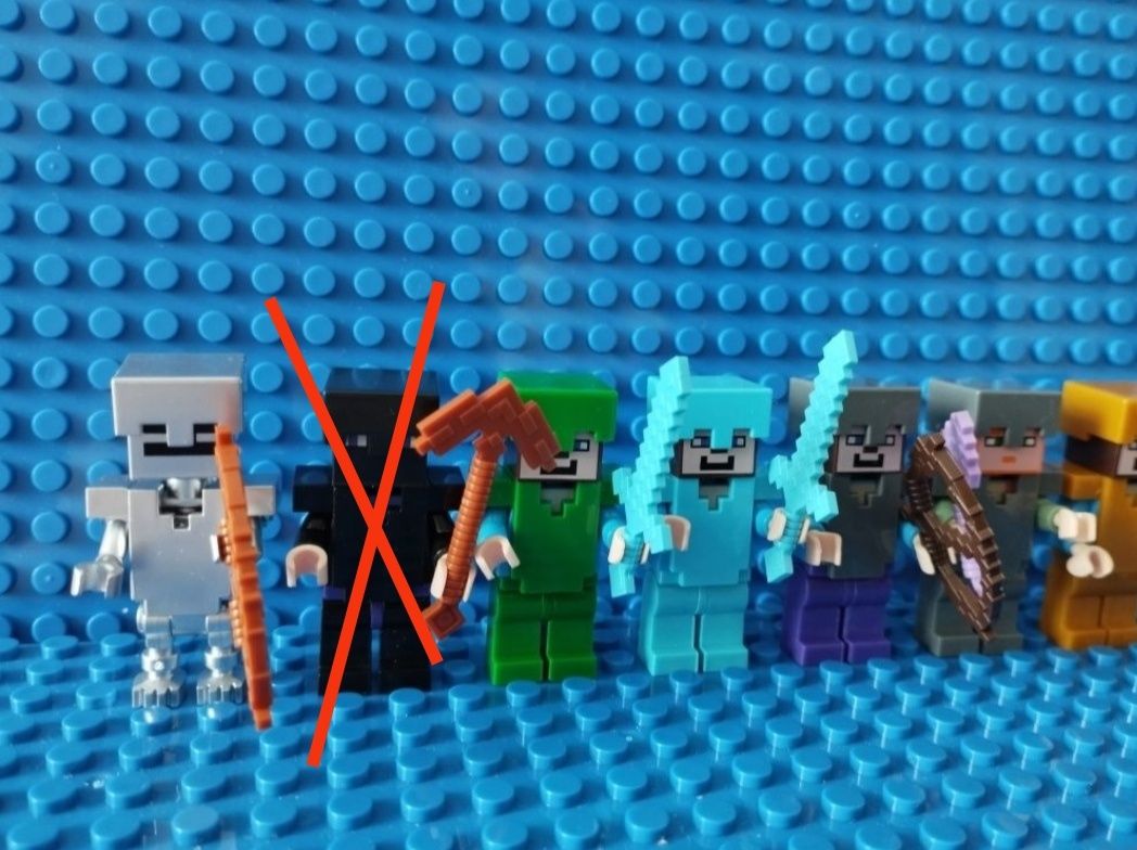 Minifigurki kompatybilne z Lego Minecraft rycerz szkielet