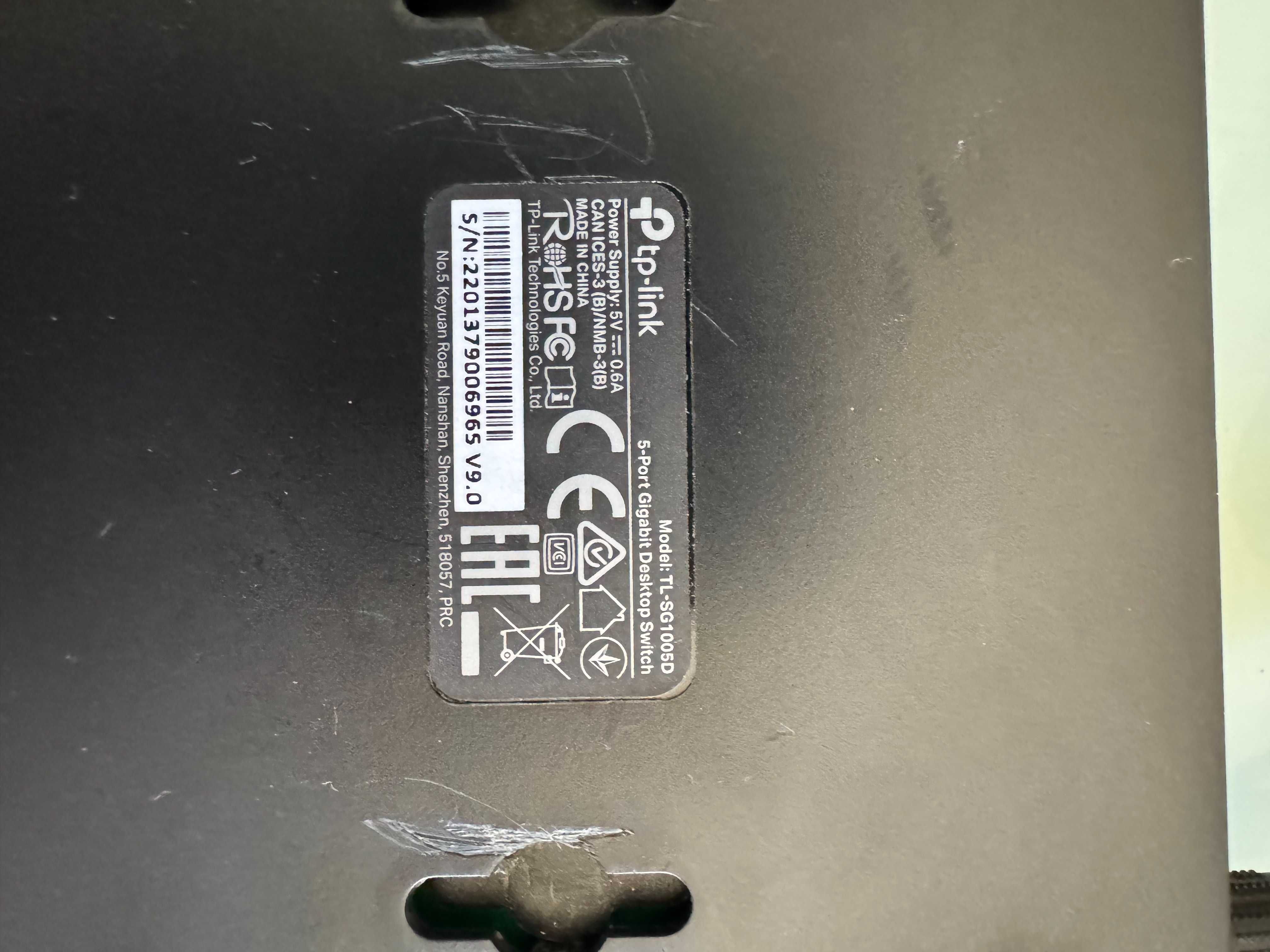 Switch TP-Link TL-SG1005D – 5 Portas Gigabit
