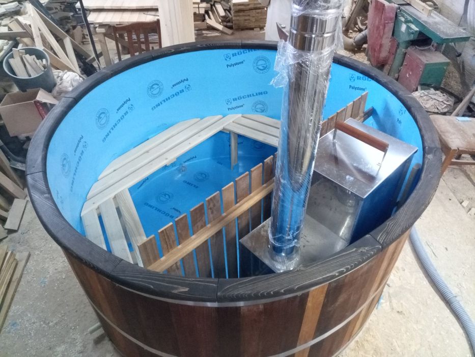 Купель горячая,холодная. Полипропиленовая вставка.