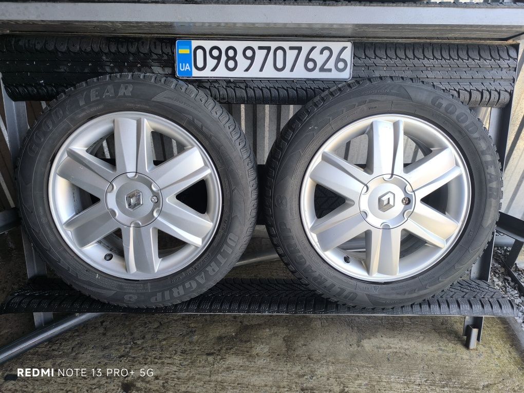 Колеса R15 4x100 6.5J ET49 ЦО 60.1 мм літо 205/55R16