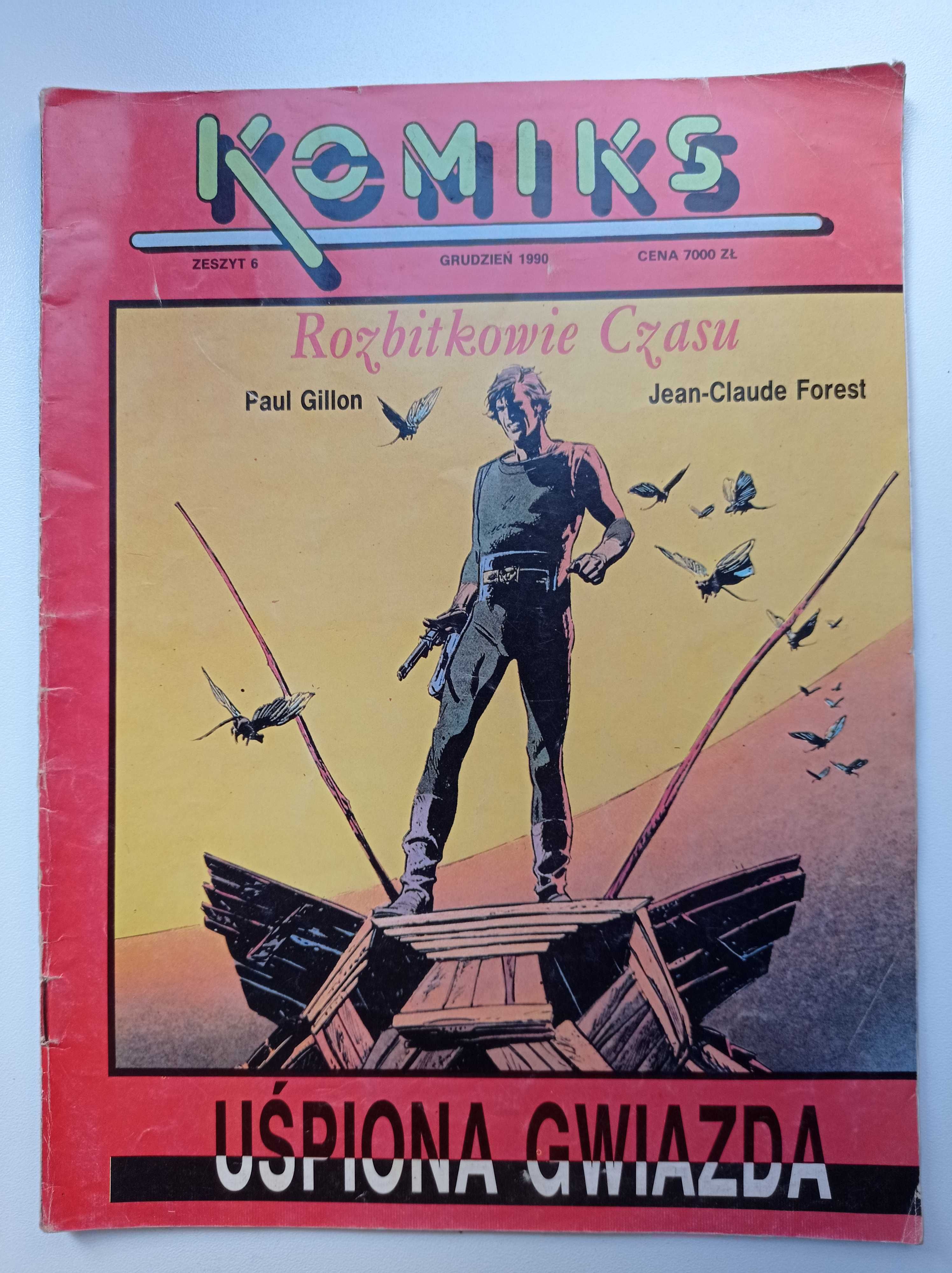 Zestaw Rork cześć 1 i 2 Komiks Fantastyka 1989 Yans Rozbitkowie Czasu