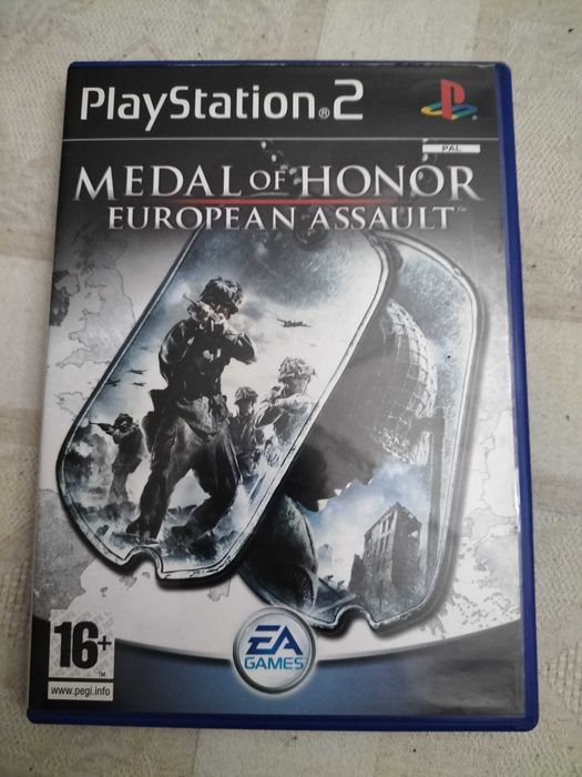 Jogo PS2 Medal of Honor - European Assault em ótimo estado.