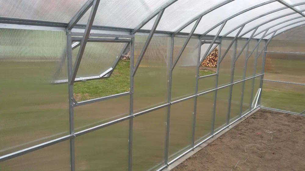 Szklarnia z poliwęglanu NOWA 3x4-12m profile 25x25 POLIWĘGLAN 4-6mm