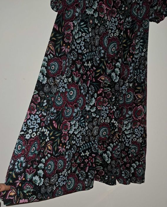 Vestido comprido estampado Springfield