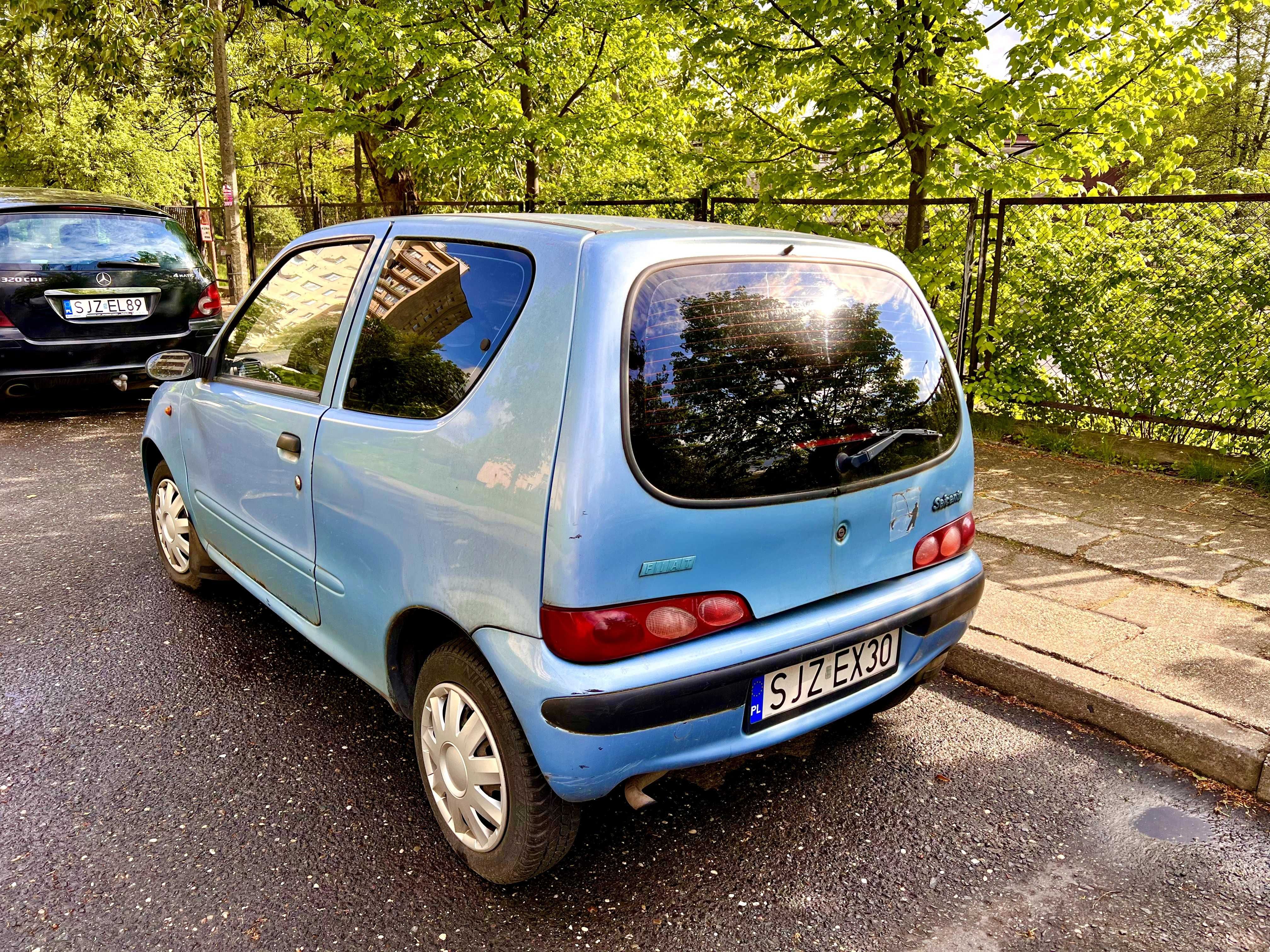 Fiat Seicento 900 Blue 1999 rok Szyby Przyciemniane Bardzo ekonomiczny