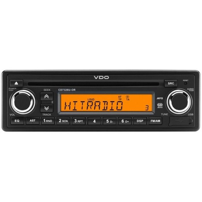 VDO CD7326U-OR RDS / CD / MP3-USB, 24V  RADIO