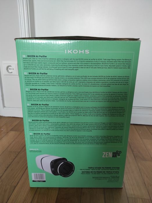 Purificador do ar Biozen ikohs