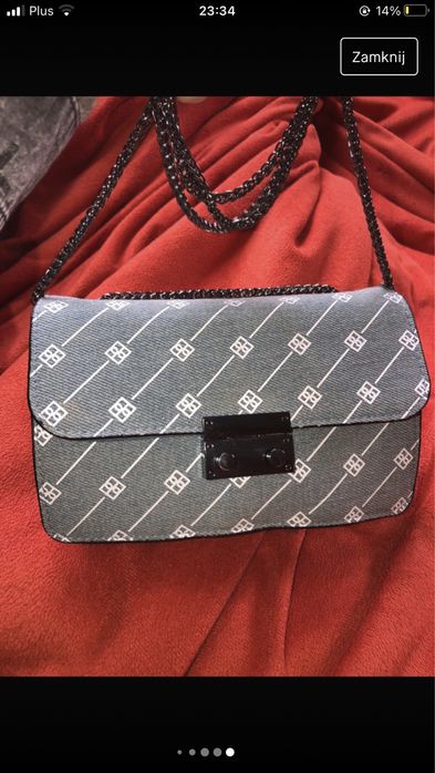 Niebieska torebka Bershka