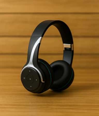 Słuchawki Bezprzewodowe Bluetooth Led Usb Nauszne Mikrofon Rgb