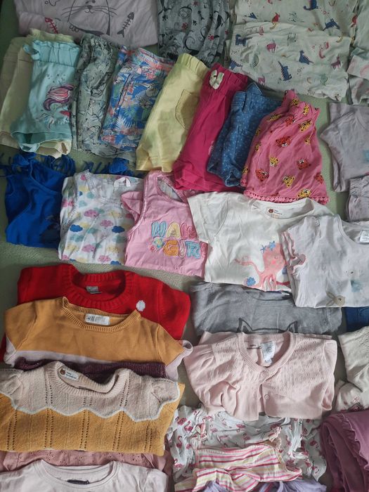 Zestaw ubranek 99szt dziewczęcych rozmiar 110 wiosna/lato/jesień/zima