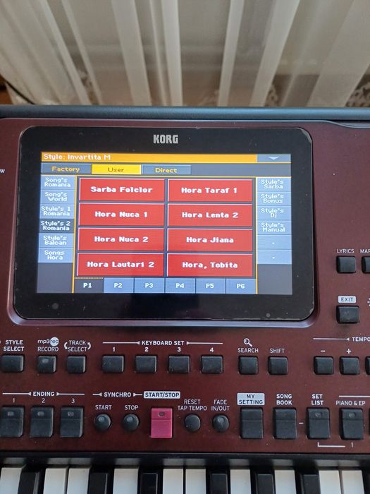 Semple Korg Pa 600.700.900.1000.2x.3x.4x.