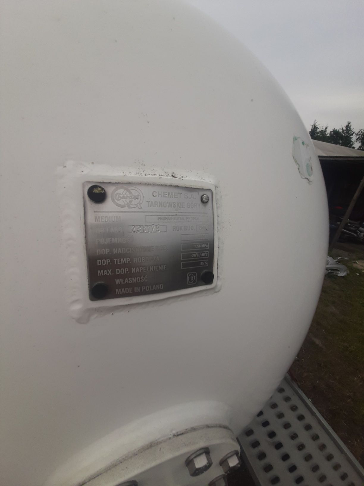 Zbiornik lpg propan gaz ogrzewanie butla 4850l transport chemet tanio