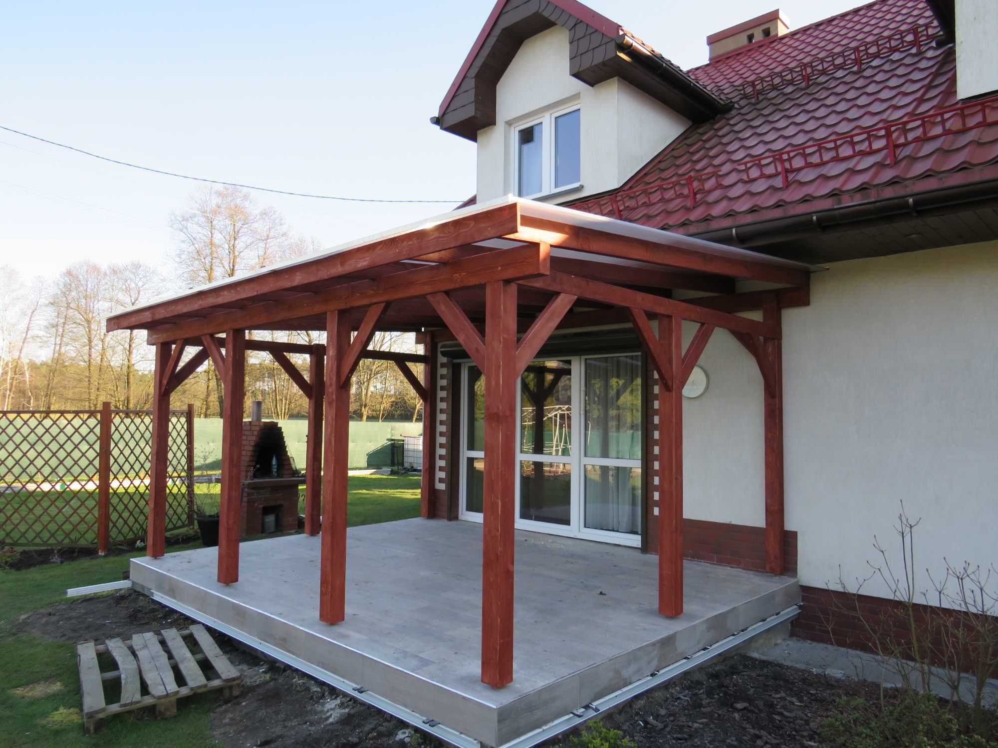 Zadaszenie tarasu, pergola tarasowa, altana, wiata, poliwęglan 16mm