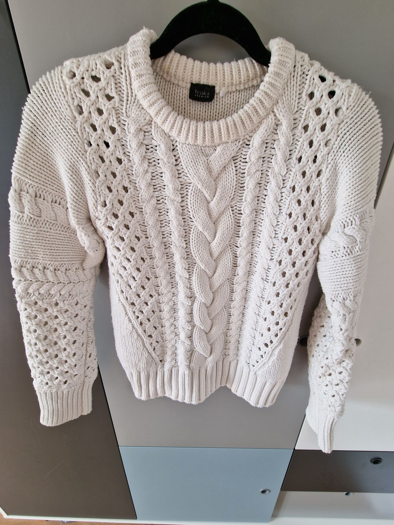 Sweter ażurowy 34 xs