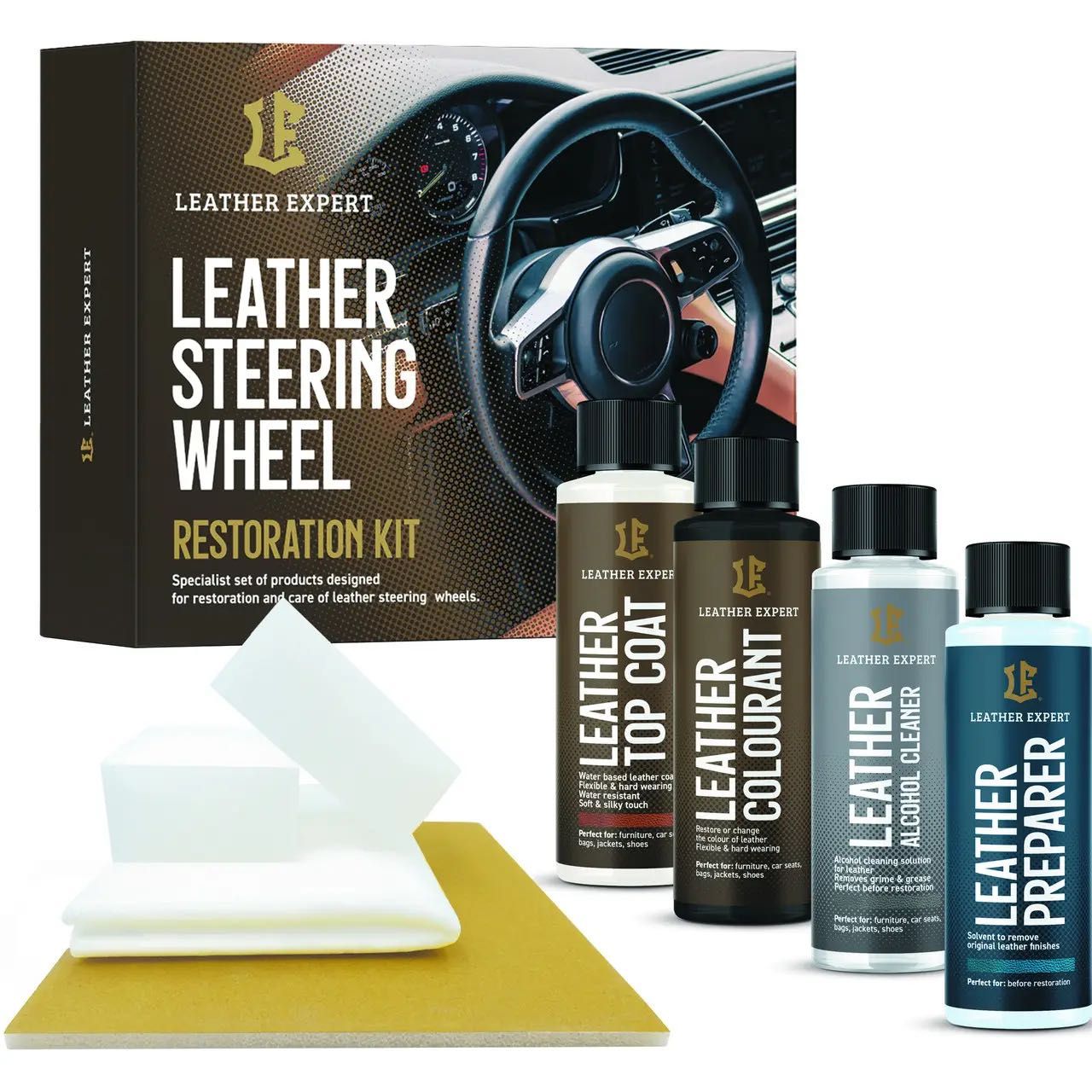 Комплект для реставрації шкіри керма Leather Expert Restoration Kit