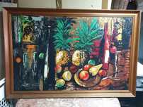 Quadro pintado a óleo sobre tela