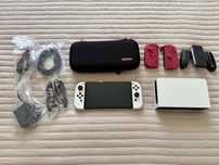 Nintendo Switch OLED 64GB+256GB, etui, grip, Hori Split Pad Pro