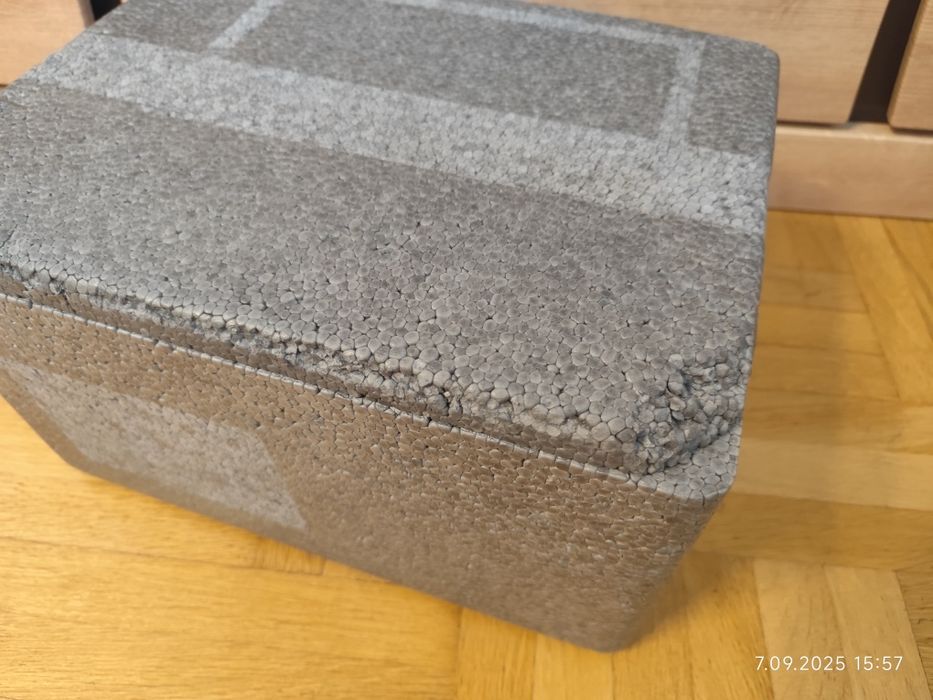 2 szt. Styrobox pojemnik styropianowy izotermiczny 37x28x20cm