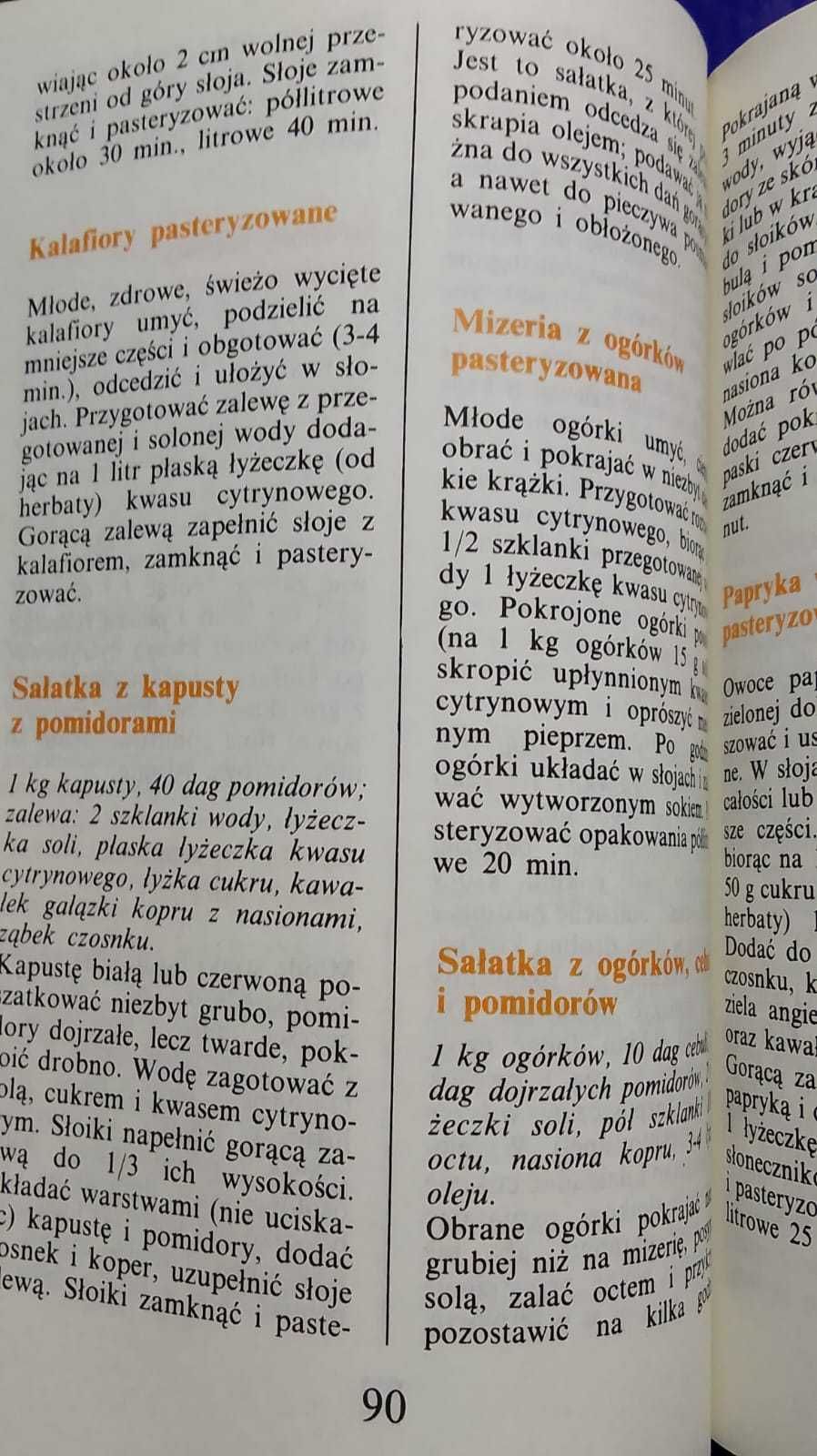 „Przetwory w gospodarstwie domowym" Pyszkowska praktyczne przepisy PRL