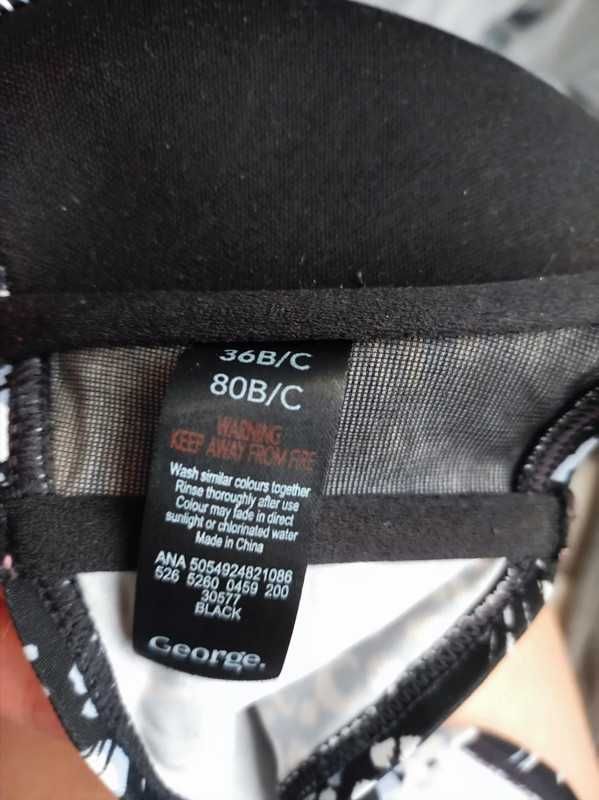 George r 40 80 B/C strój kąpielowy we wzory liście