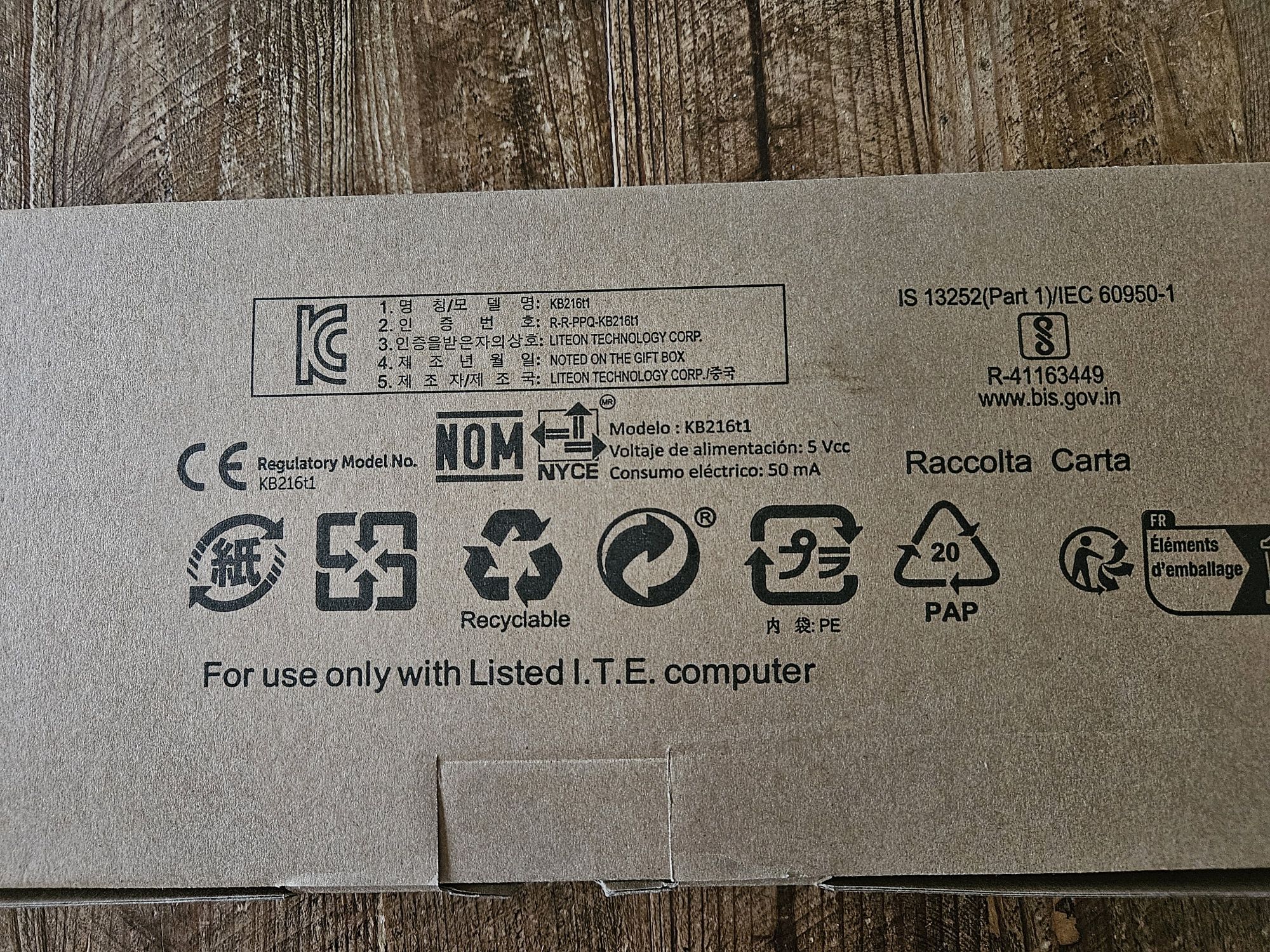 Nowa Klawiatura przewodowa Dell KB216t
