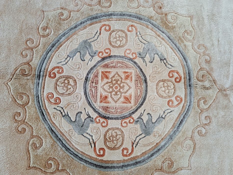 Przepiękny jedwabny Chiński ręcznie tkany dywan 247x337 nr 1526