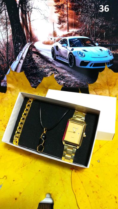 Чоловічі комплекти прикрас,годинник