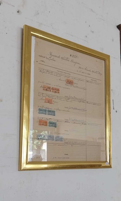 Ant. Termo Matricula, Datado de 1915 / 18 Selado a Estampilhas Fiscais