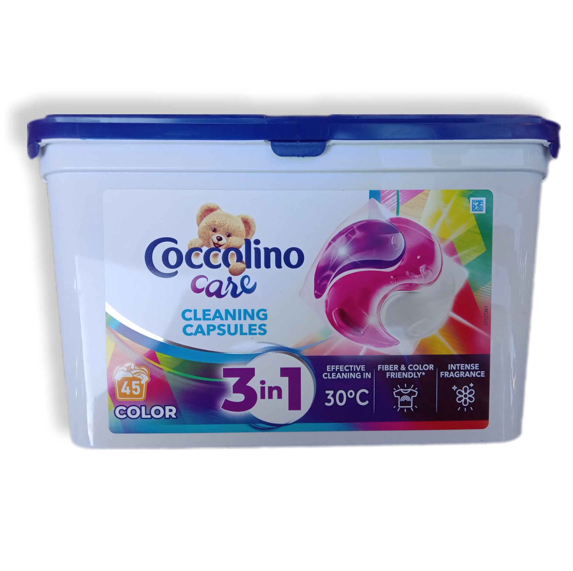 Капсули для прання кольорової Coccolino Care 3 в 1 Color 45 капс