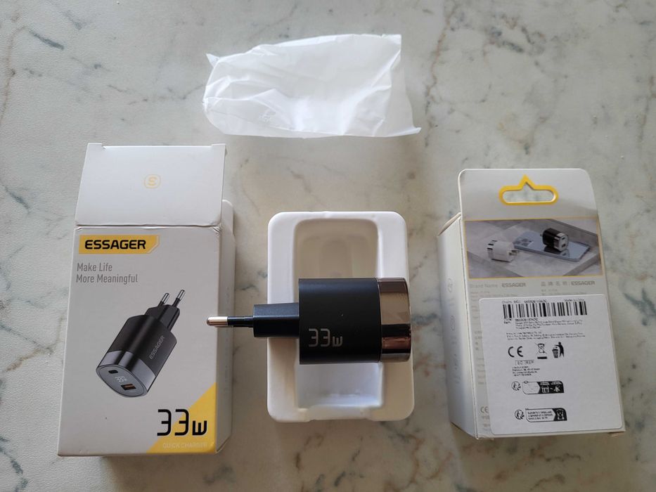 Зарядний пристрій Essager GaN 33Вт
