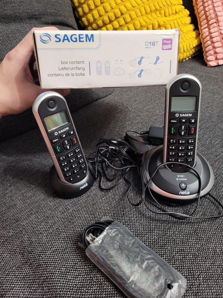 TANIO!! Nowy zestaw Sagem D16T Duo Pack