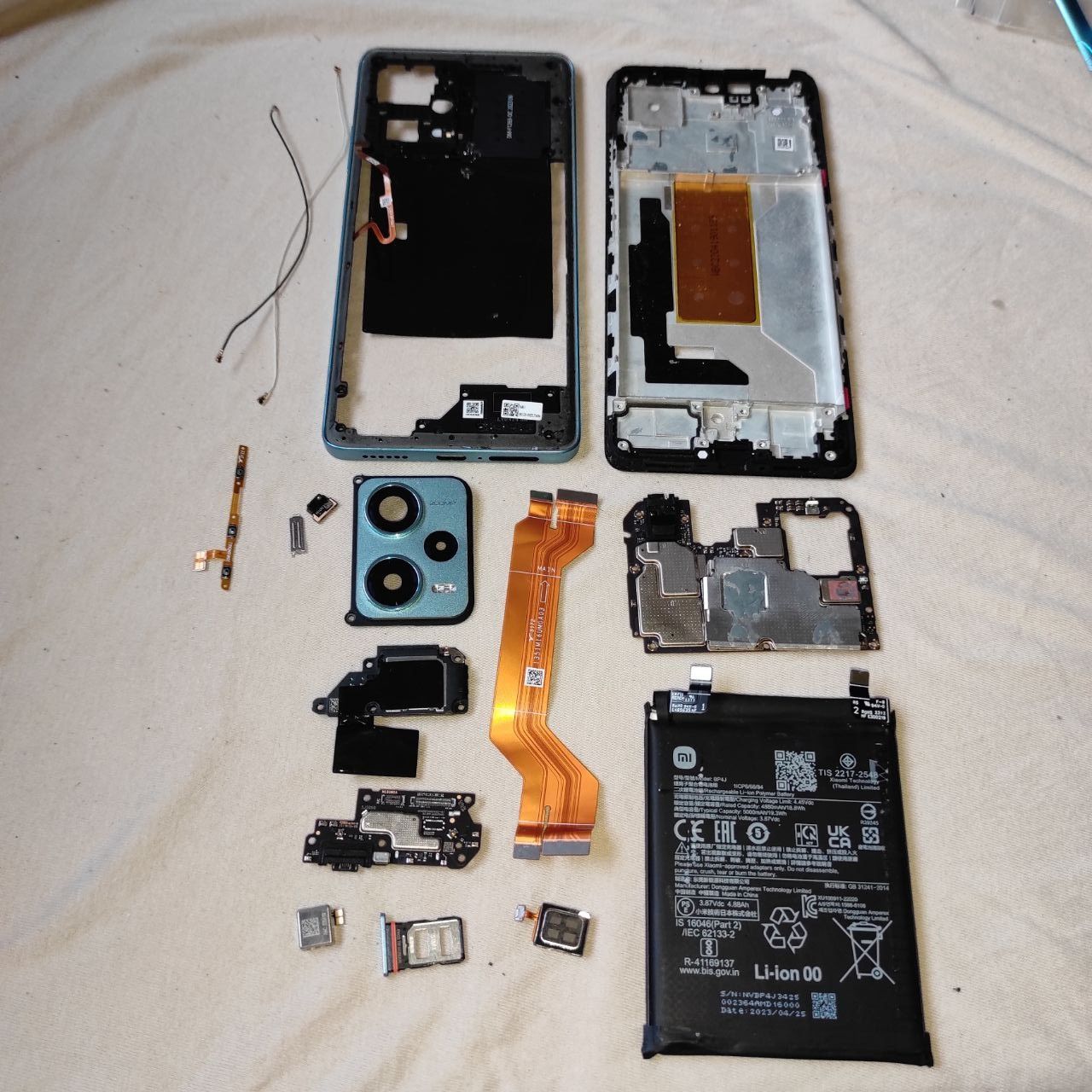Redmi note 12 pro plus розборка