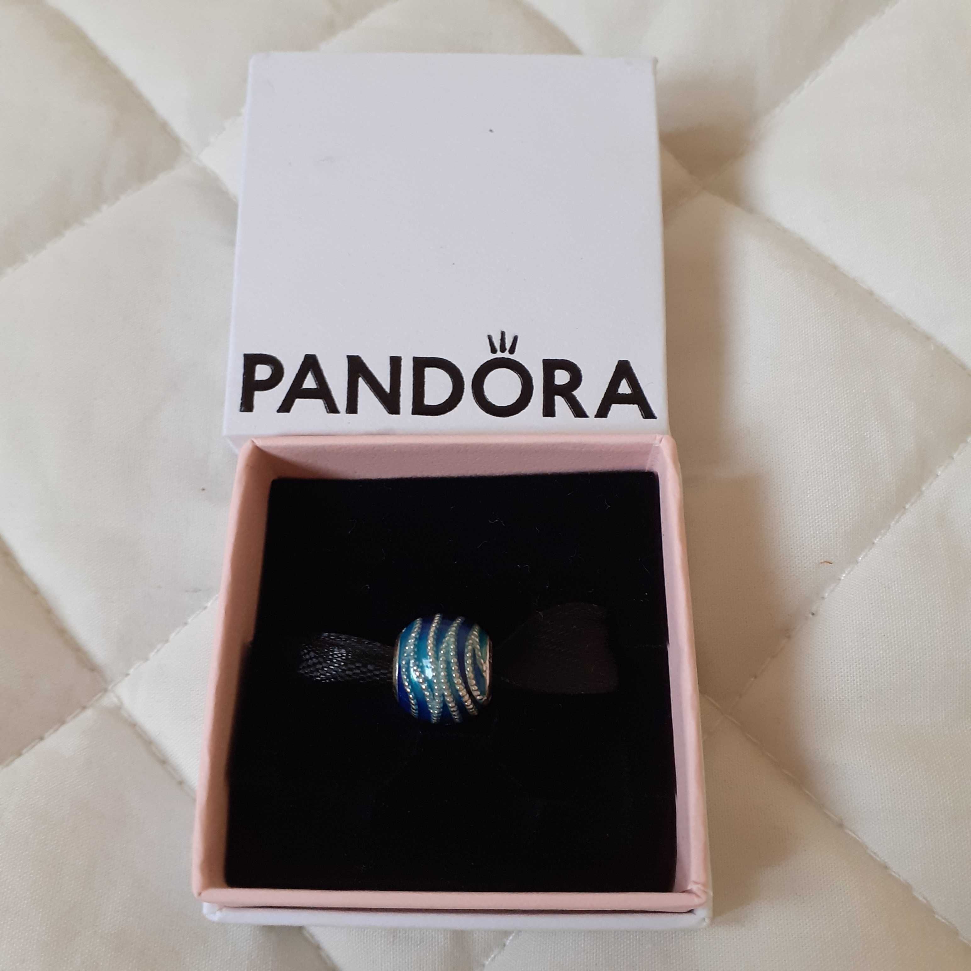 Charms PANDORA niebieska fala NOWY