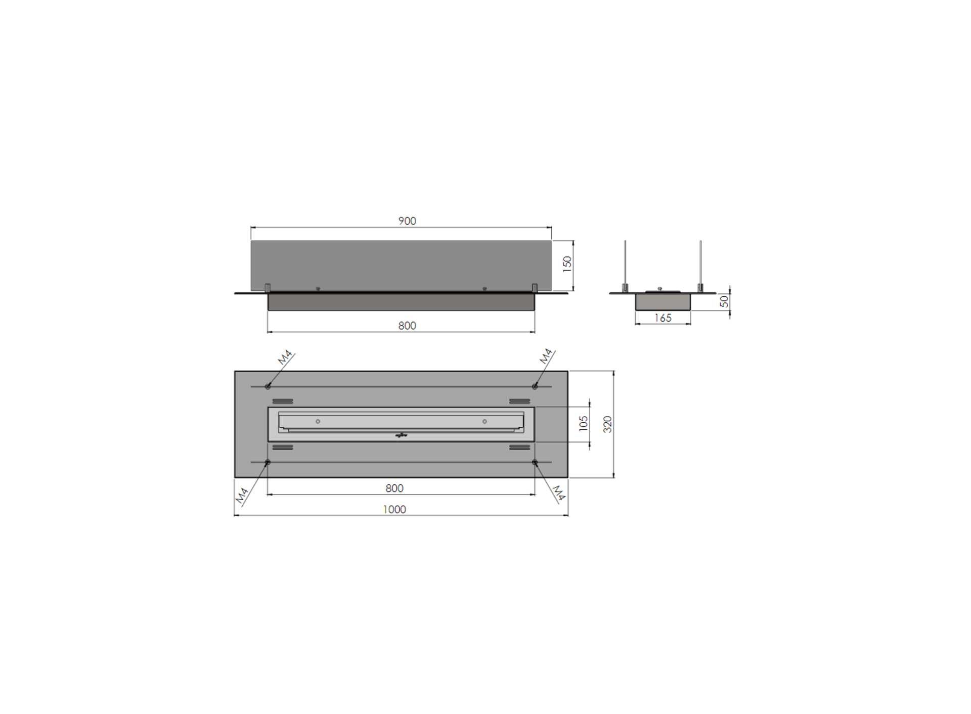 Biokominek InFire INSERT 1000