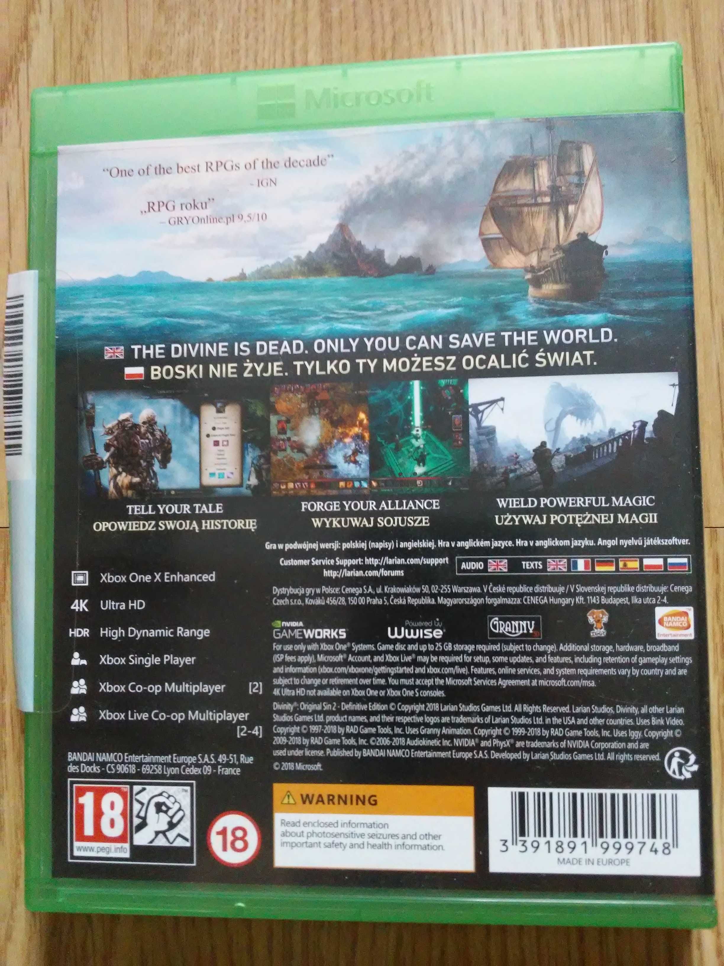 Divinity Original Sin 2 Definitive Edition XBOX ONE