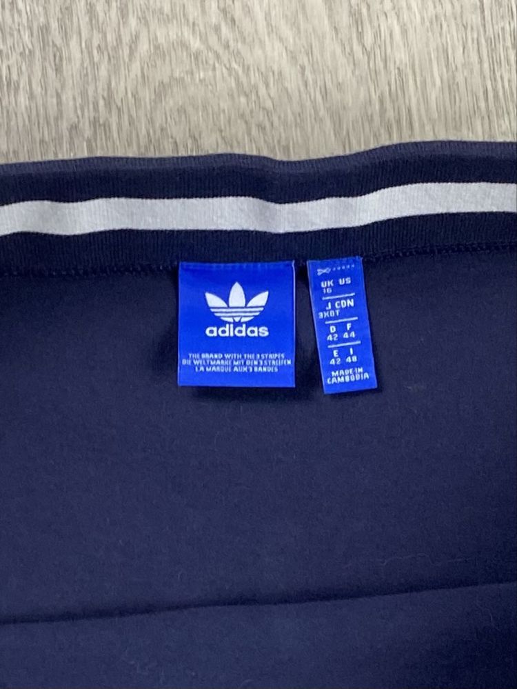 Adidas original юбка 16 L размер женская спортивная синяя оригинал