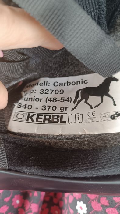 Kask jeździecki KERBL- Carbonic, rozm. 48-54 cm