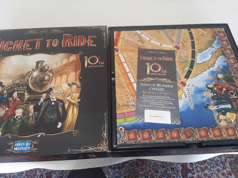 Jogo raro Ticket to Ride 10 th anniversary