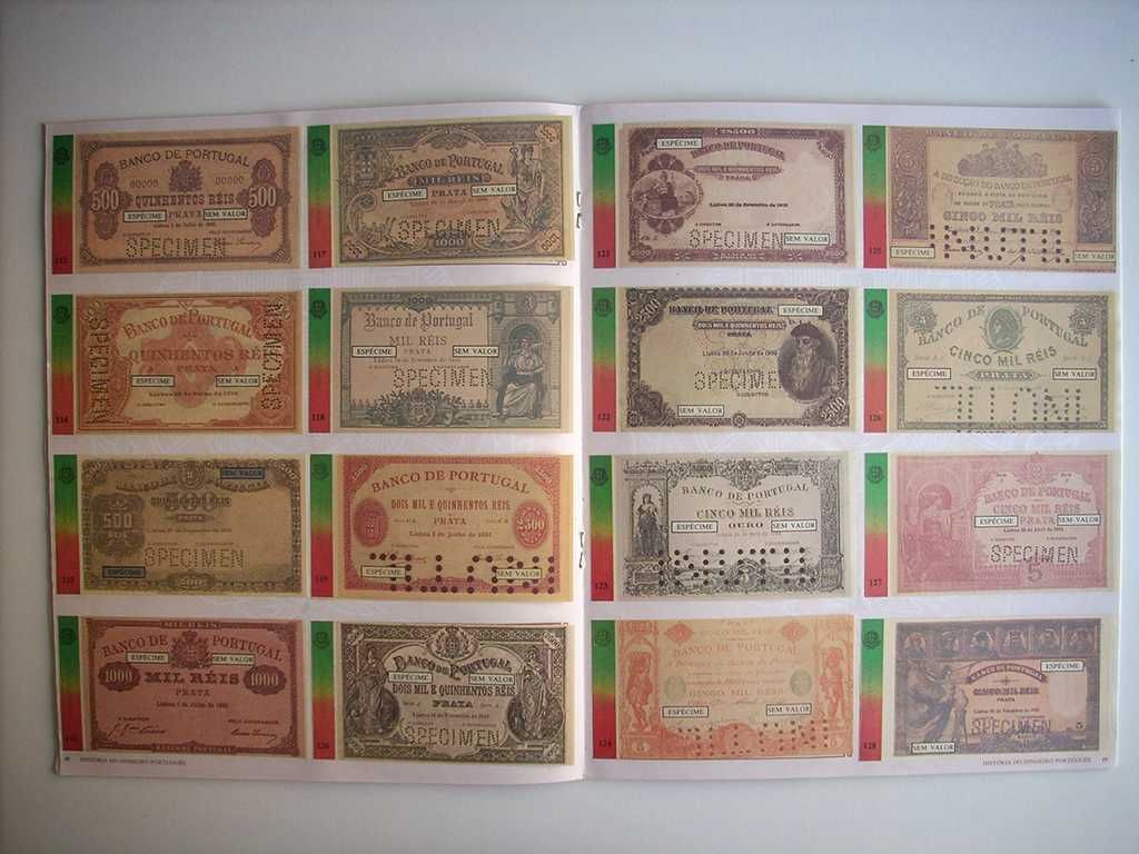 Caderneta Cromos História Dinheiro Português; Notas Banco Mundo