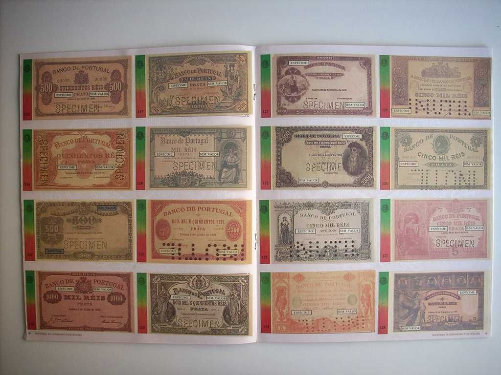 Caderneta Cromos Olá; História Dinheiro Português; Notas Banco Mundo