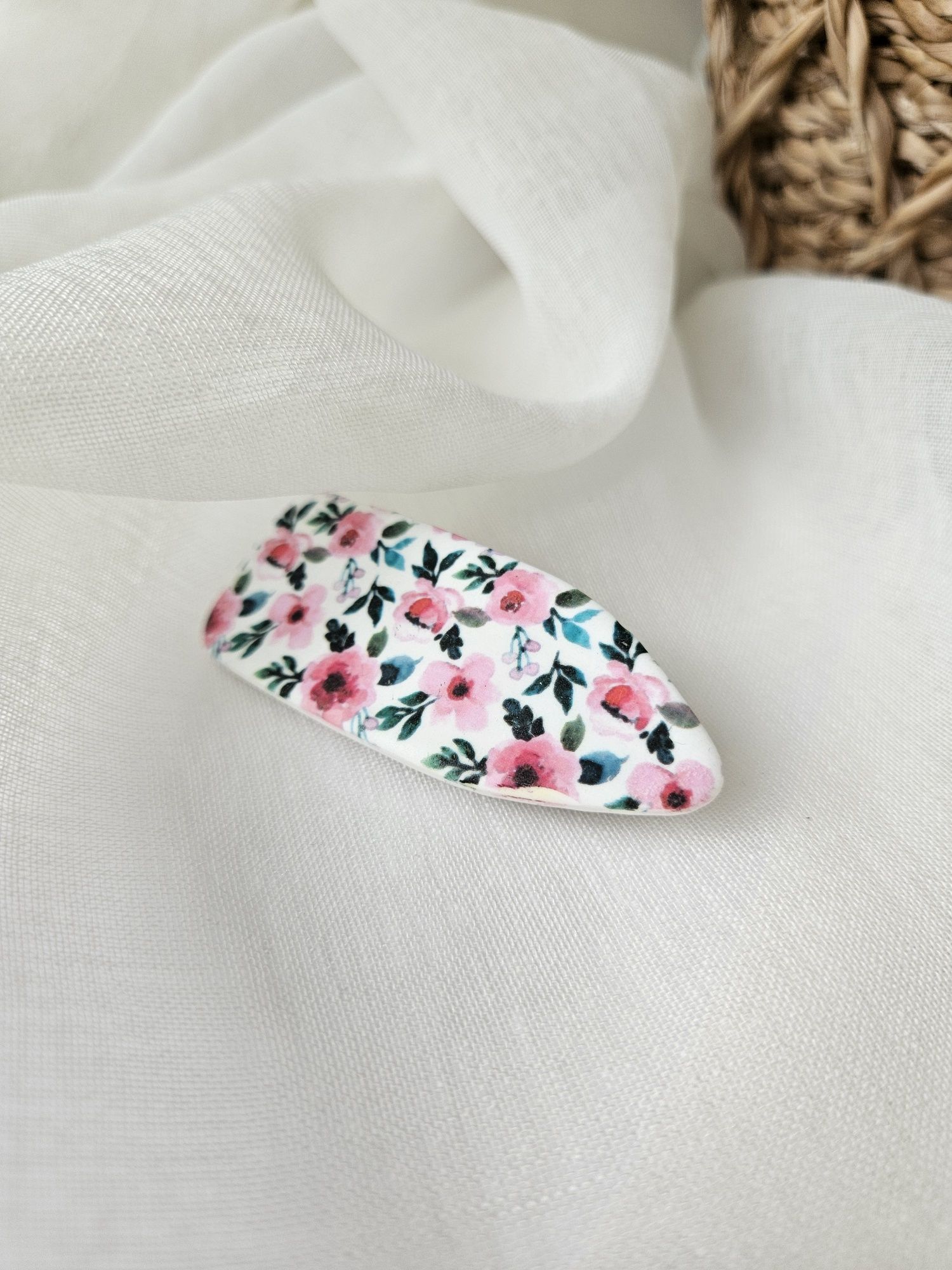 Spinka w kwiaty handmade