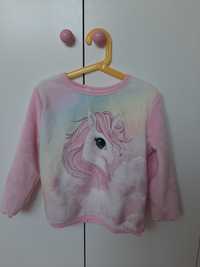 Bluza dziewczęca ciepły sweter H&M 110/116