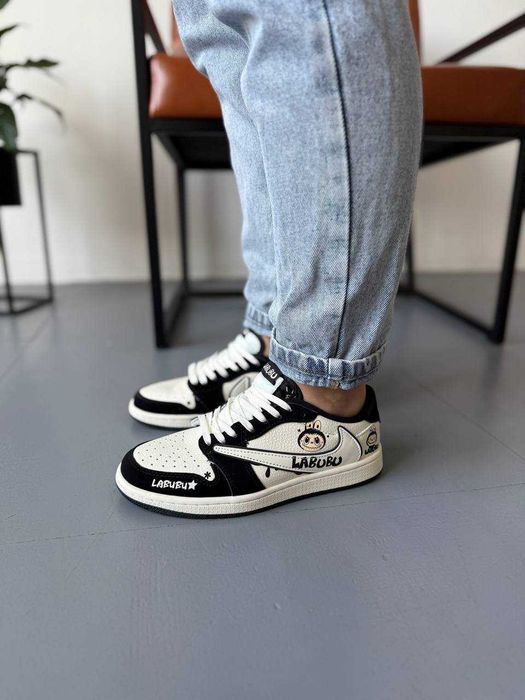 Кросівки Nike Air Jordan 1 low x Travis Scott x Labubu premium