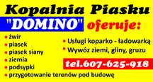 piasek siany-pospółka żwirowa oraz usługi koparko ładowarką!