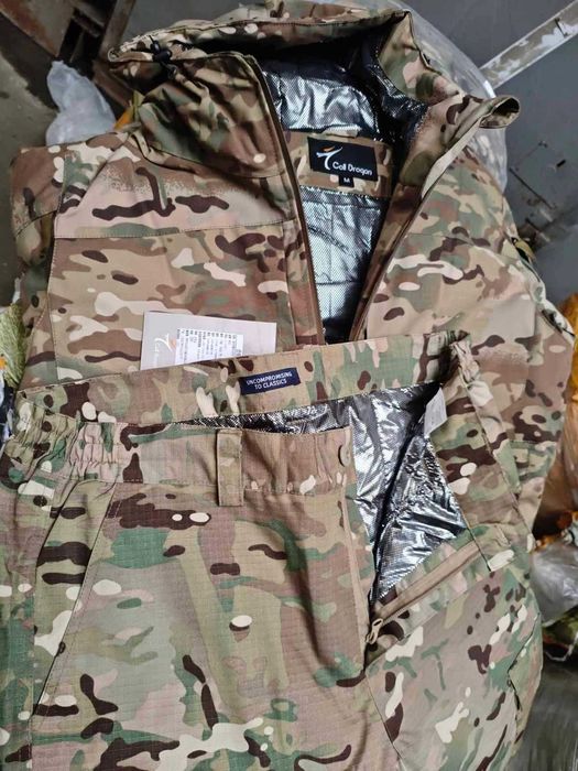 Тактичний військовий теплий зимовий коcтюм Call Dragon Мультикам S-3XL