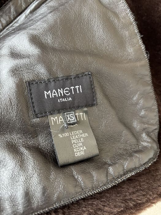 Дублянка з натуральної шкіри з хутром в трендовому кольорі