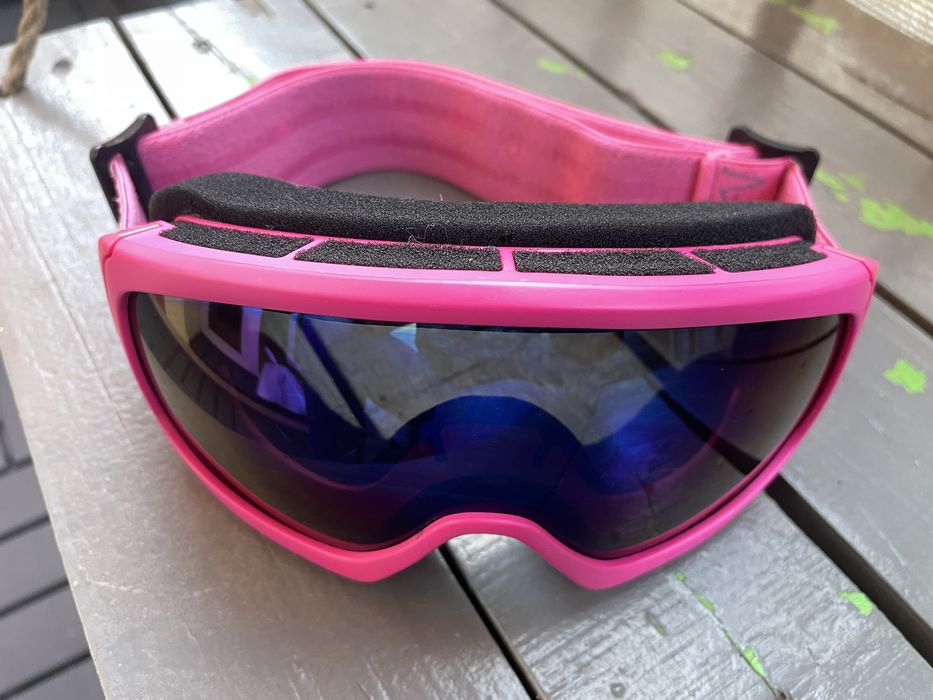 Gogle  okulary na narty snowboard sanki dla dzieci podwojna szyba